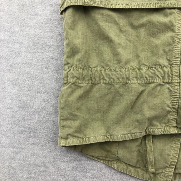 Madewell Safari Military Vest Womens Size XS Olive Green Rip Stop Cotton Spandex - Picture 15 of 16